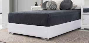 Base De Cama Matrimonial Vielka Blanco