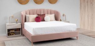 Cama King Size Anika Rosa