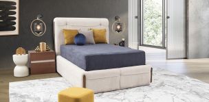 Cama Matrimonial Namora Beige
