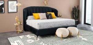 Cama King Size Anika Negro