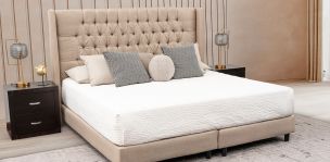 Cama King Size Estela Beige