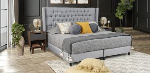 Cama King Size Estela Plata