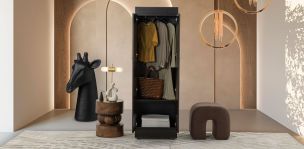 Closet 1 Entrepaños Y 1 Colgador De Ropa Manhattan Café