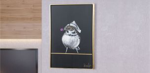 Cuadro Decorativo Giardino II Negro