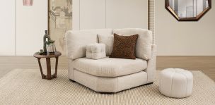 Sillón Esquinero Creta Algodón