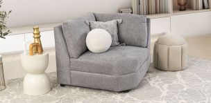 Sillón Esquinero Elite Gris Claro
