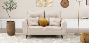 Sofá 2 Plazas Aria Beige