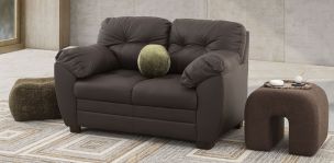 Sofá 2 Plazas Piel Derby Chocolate