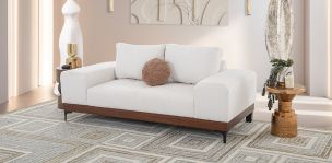 Sofá 2 Plazas Maya Blanco 