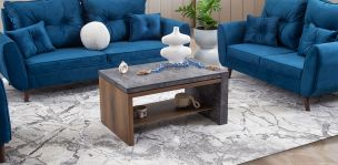 Mesa de Centro Stone Gris 100 Cms