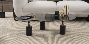 Mesa De Centro Cristal Murk Negro