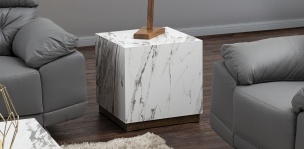 Mesa Lateral  Birmania Blanco