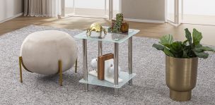 Mesa Lateral Malika gris