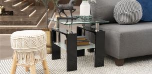 Mesa Lateral Cuadrada Galicia Negro