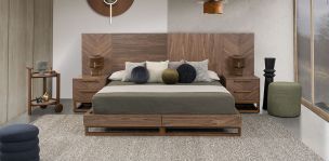 Recámara King Size Veliero CL Café Nogal 3 Piezas