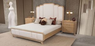Cama King Size Elora CL Beige