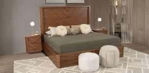 Recámara King Size Vitto Café 3 Piezas