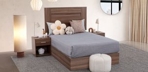 Recámara Matrimonial Rosetta Café 3 Piezas