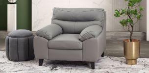 Sill&oacute;n Piel Match Bolton Gris 