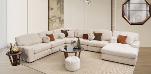 Sala Creta Plus Algodón 6 Piezas