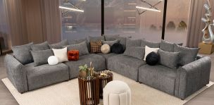 Sala Molarin CL Gris Oscuro 5 Piezas