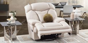 Sill&oacute;n Reclinable Con  Sistema Giratorio Lake Beige