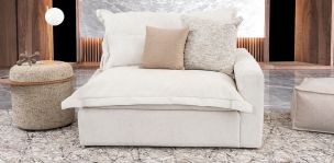 Sillón Con Brazo Derecho Mariel Beige
