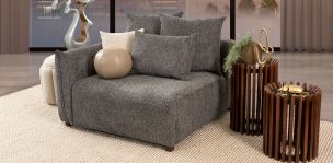 Sillón Brazo Izquierdo Molarin CL Gris Oscuro