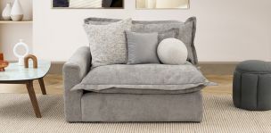 Sillón Con Brazo Izquierdo Mariel Gris