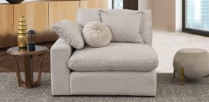 Sillón Con Brazo Izquierdo Romelly Beige