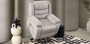 Sillón Reclinable Eléctrico Aruba Beige
