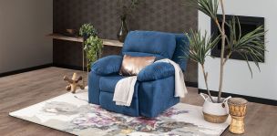 Sillón Con Reclinable Venus Linda Azul   