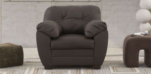 Sillón Piel Derby Chocolate