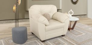 Sillón Piel Derby Blanco