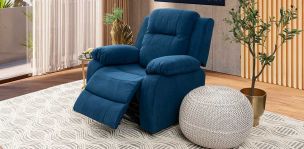 Sillón Reclinable Eléctrico Lur Plus Azul