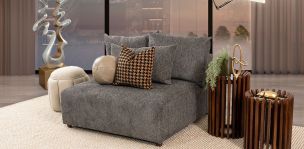 Sillón Sin Brazos Molarin CL Gris Oscuro