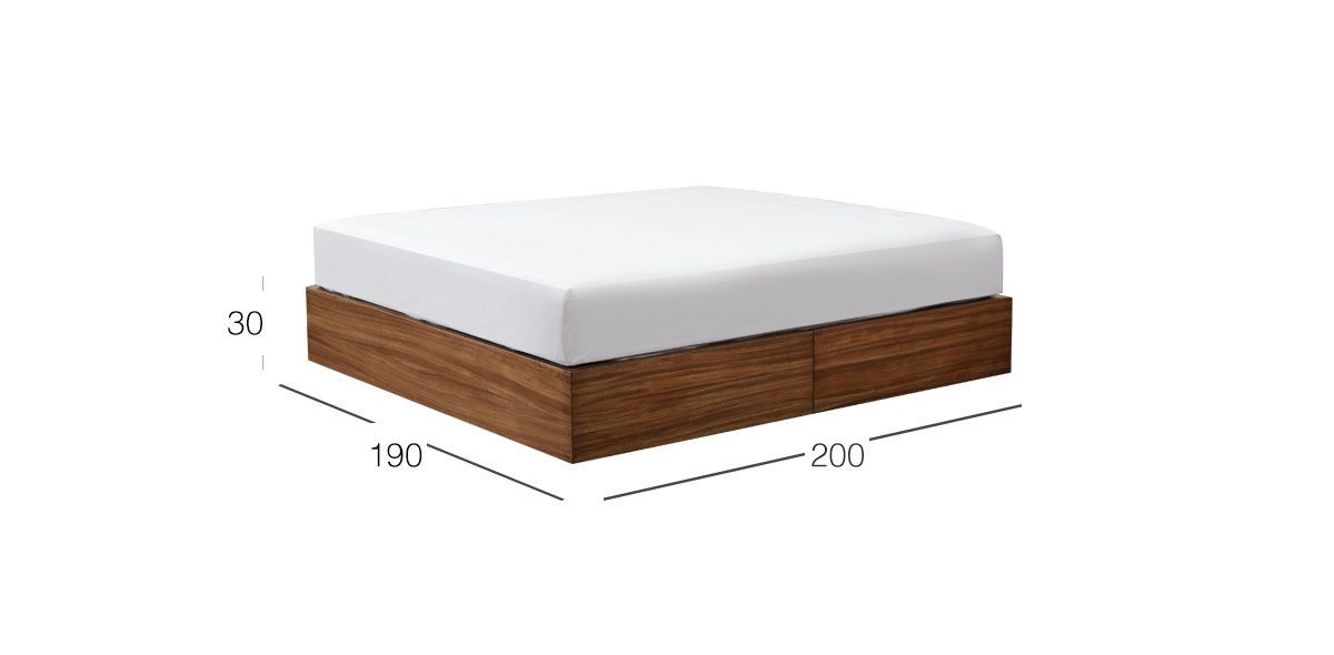 Base De Cama King Size Citara Nogal 