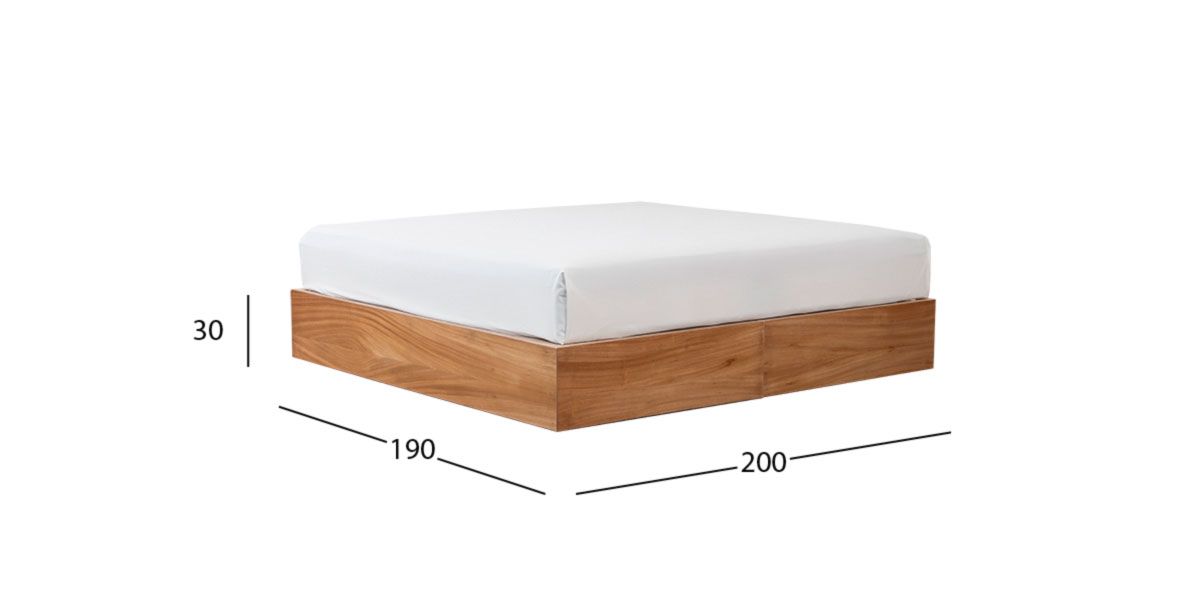 Base De Cama King Size Citara Nogal 