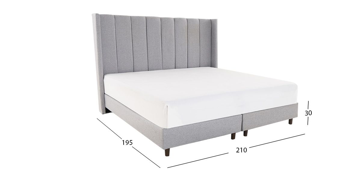 Base De Cama King Size Merea Plata