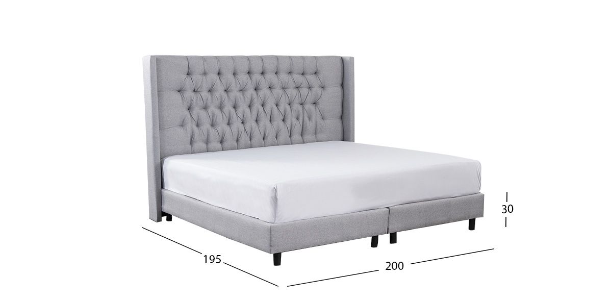 Base De Cama King Size Estela Plata 
