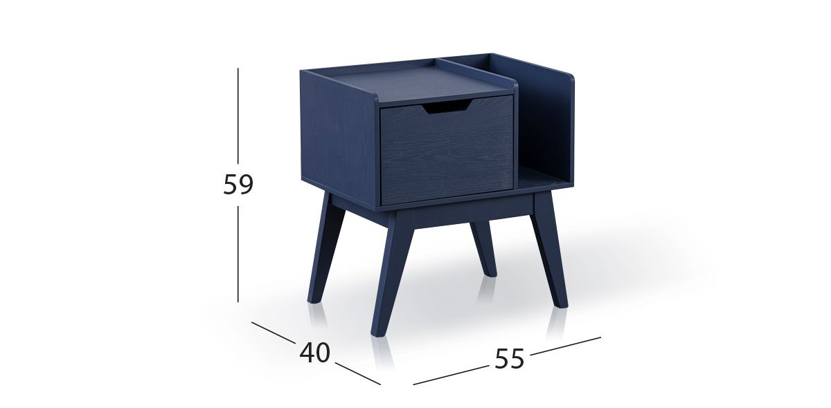 Buró Con Revistero Zeus Navy