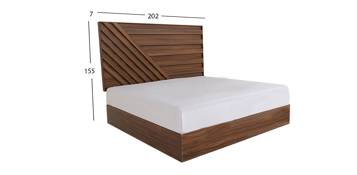 Cabecera Con Luz King Size Doha Café