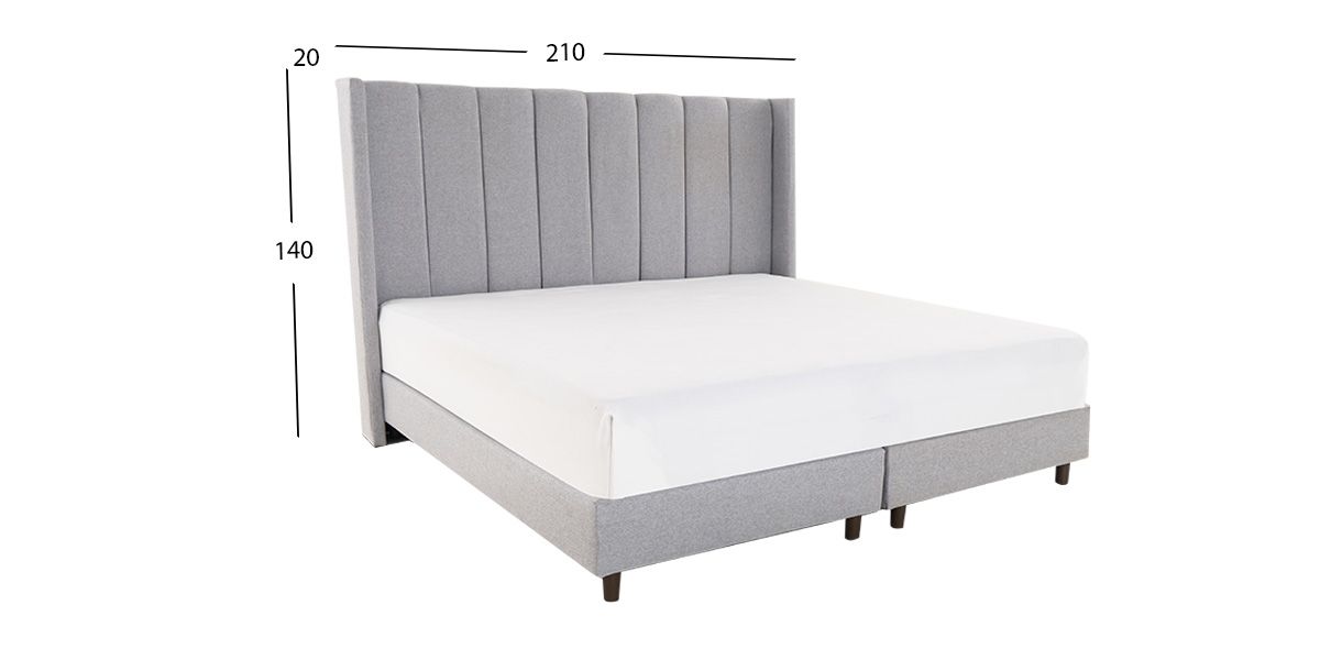 Cabecera King Size Merea Plata