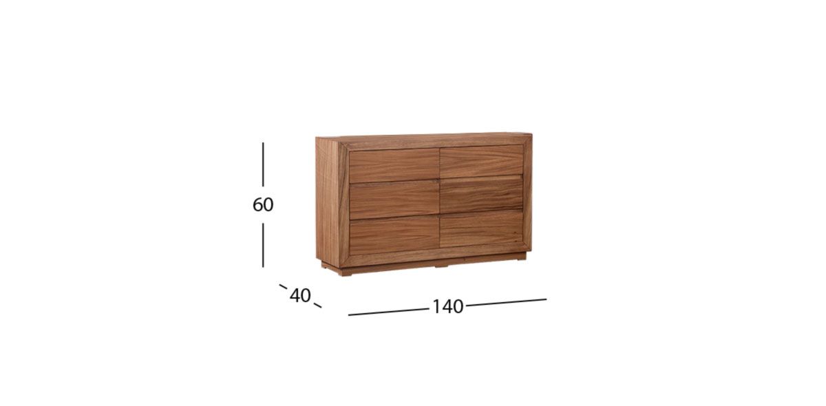 Cajonera Citara Nogal