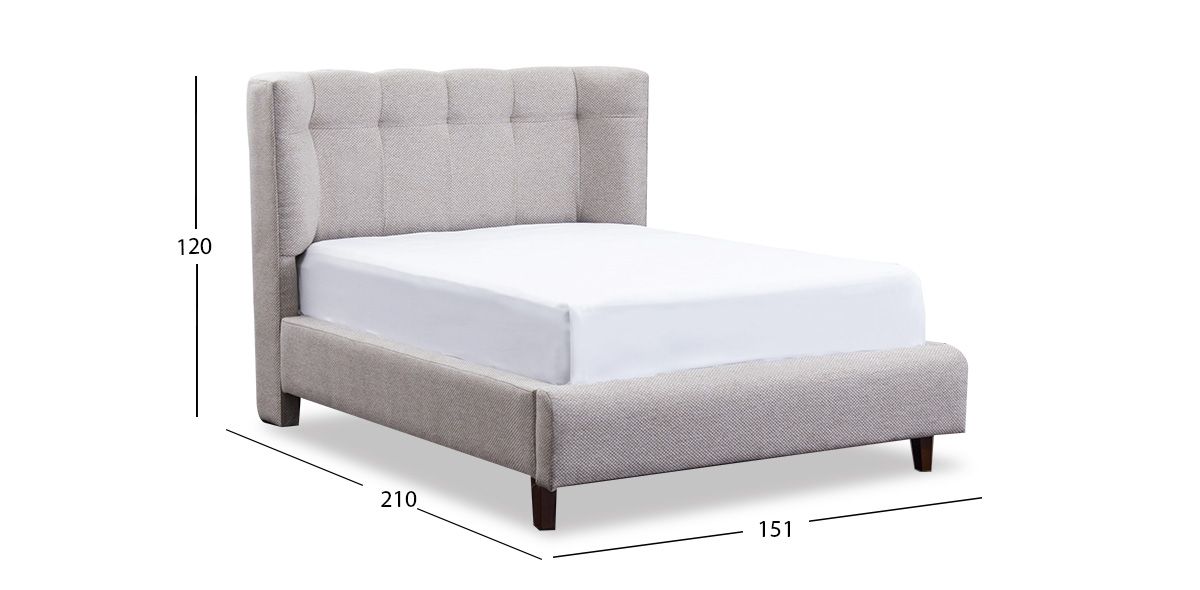 Cama Matrimonial Stella Beige