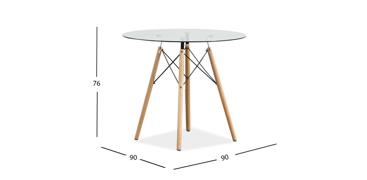 Mesa Comedor Redonda Atlas 