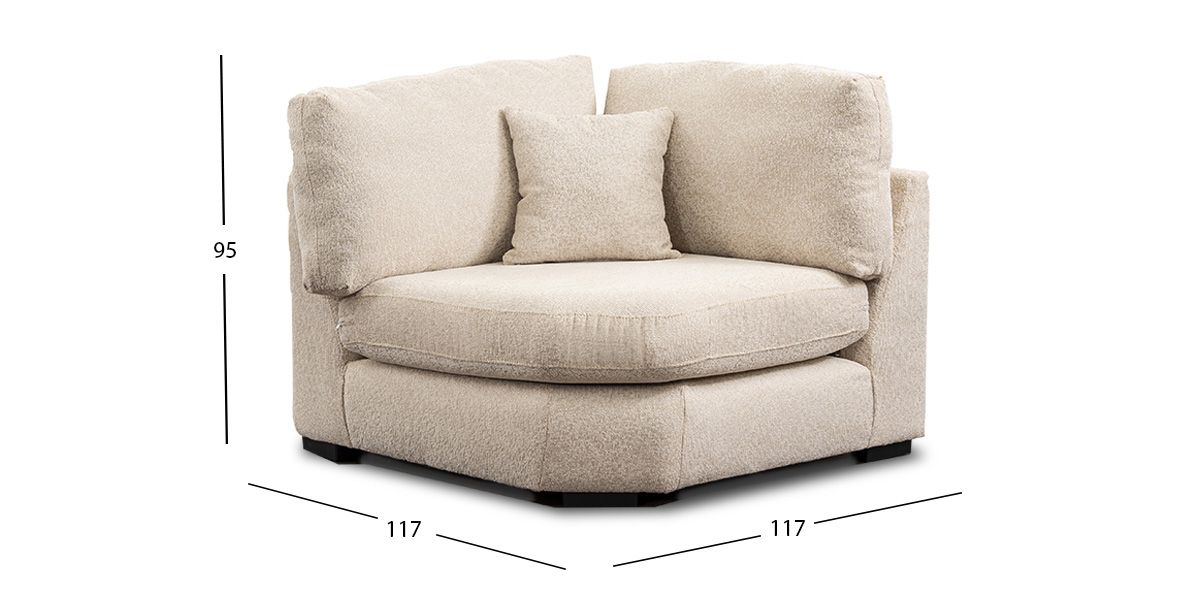 Sillón Esquinero Creta Plus Algodón