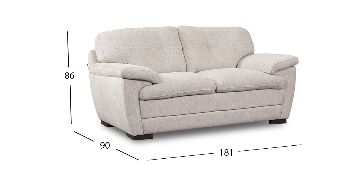 Sofá 2 Plazas Jerry Promo Beige (Boal)