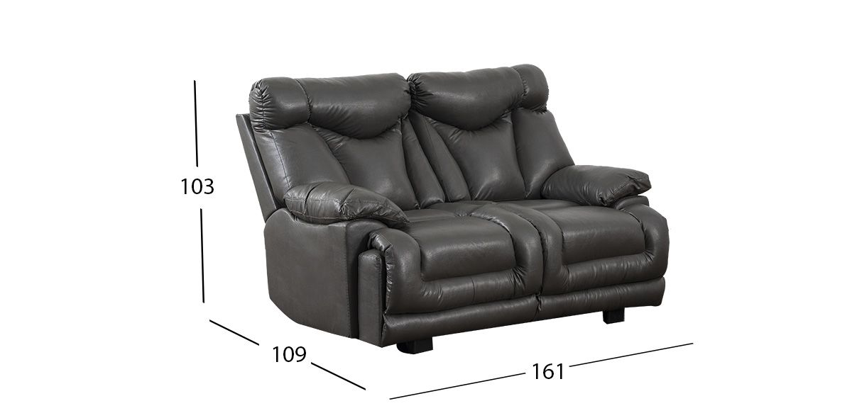 Sofá 2 Plazas Kralice Gris