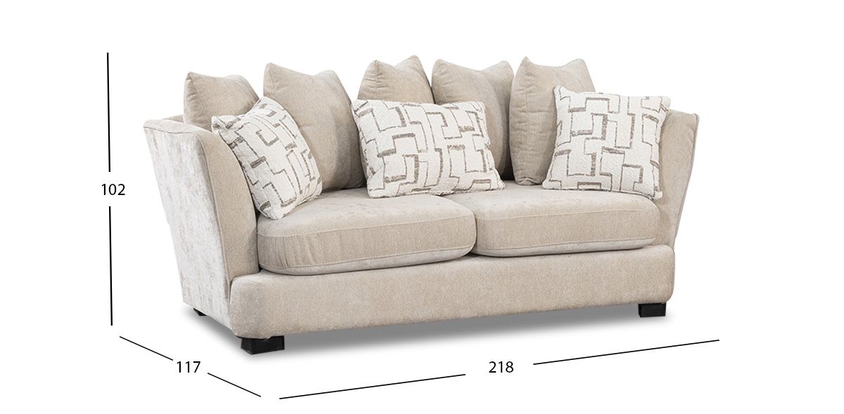 Sala Opulent Beige 2 Piezas